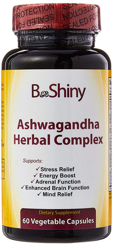Ashwagandha Herbal Complex Supplement for Stress Relief, Anti-Anxiety, Adrenal, Mood Support