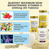 BeShiny Skin Whitening Pills Set Glutathione Vitamin C