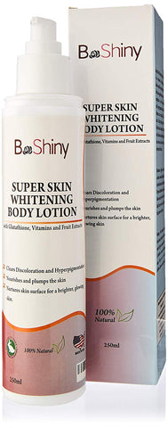 Super Skin Whitening Body Lotion - Clears Discoloration Plumps Skin for a Brighter Glow