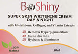 Super Skin Whitening Face Cream Day & Night with Glutathione Collagen and Vitamin Extracts