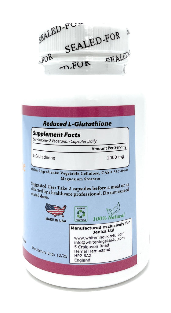 BeShiny L-Glutathione Skin Whitening Brightening pills 1000mg Suppleme